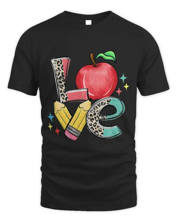 Leopard Love Teacher Life Funny Teacher 100 Days Of School 107