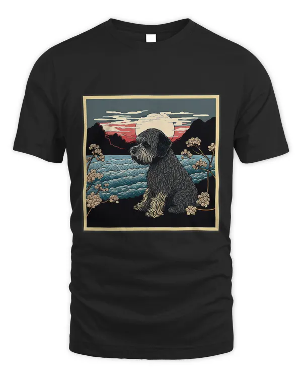 Surrealism Japanese Painting Schnoodle Dog 2