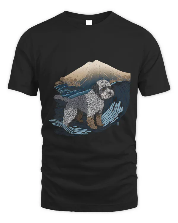 Surrealism Japanese Painting Schnoodle Dog