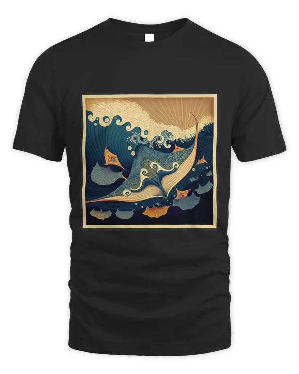 Surrealism Japanese Painting Stingray