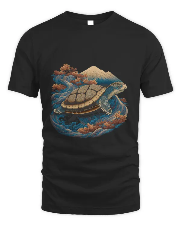 Surrealism Japanese Painting Tortoise