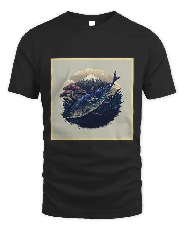 Surrealism Japanese Painting Tuna