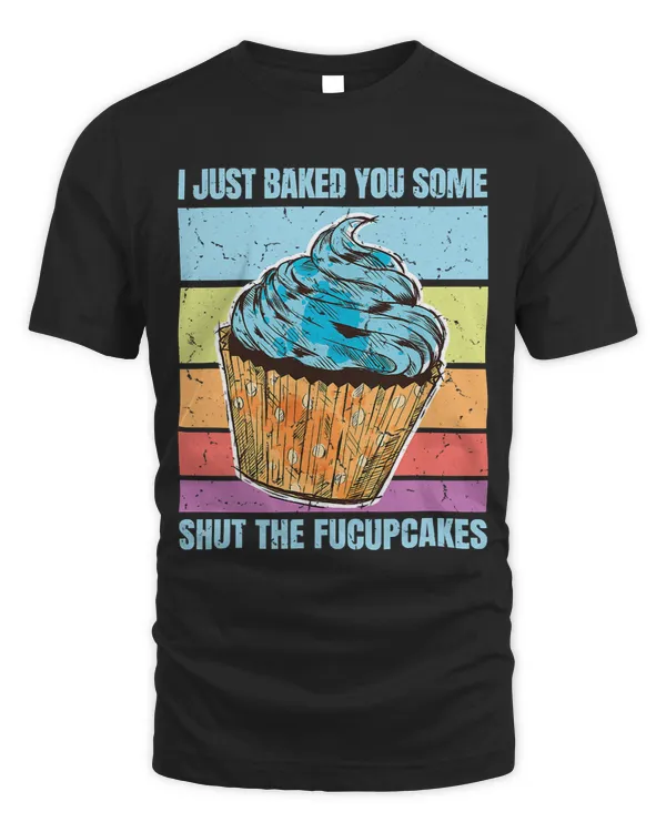 Cute Retro Cupcake Shut The Fucupcakes Rude Kitchen Humor 69