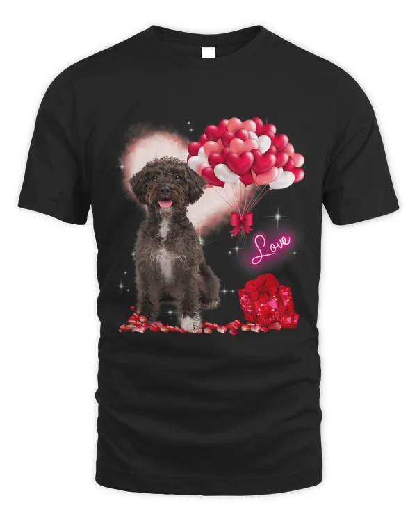 Cute Schnoodle Balloon Heart Valentines Day Valentine 161