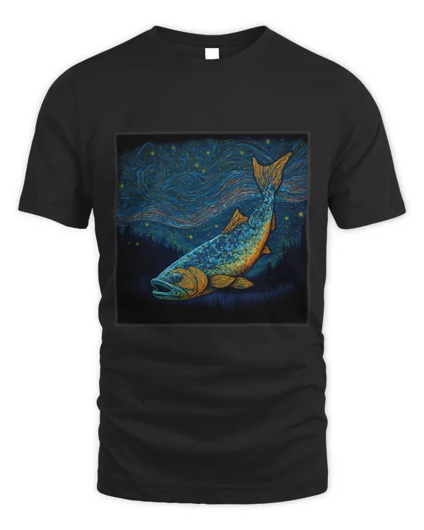 Surrealism Starry Night Atlantic Salmon 69