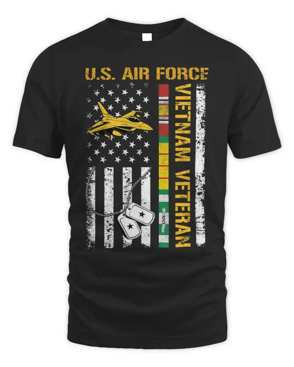US Air Force Vietnam Veteran USAF Veteran USA Flag