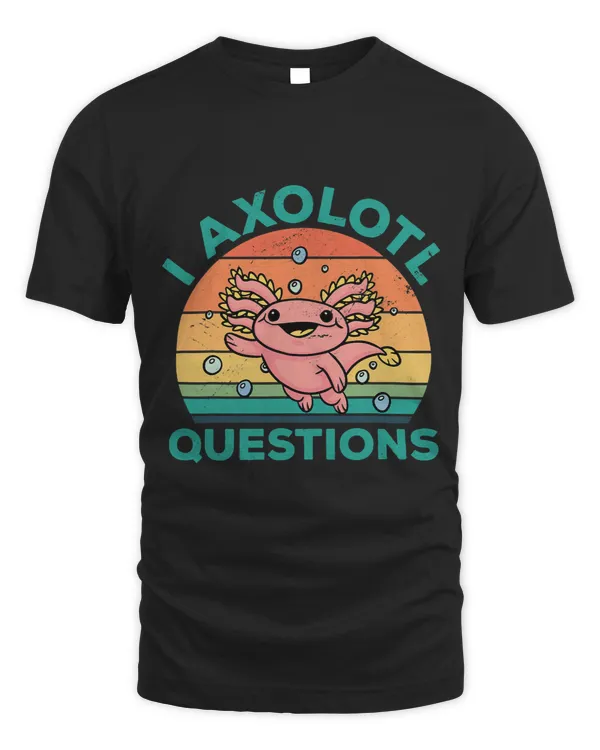 I Axalotl Questions Mexican Salamander Axalotl Kawaii Fish 28