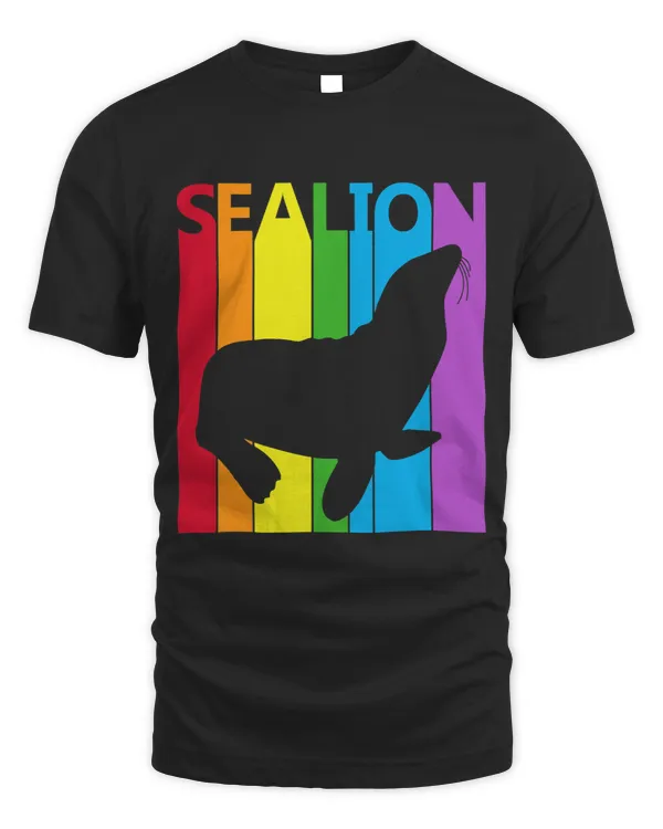 Cute Rainbow Sea Lion animal Lover