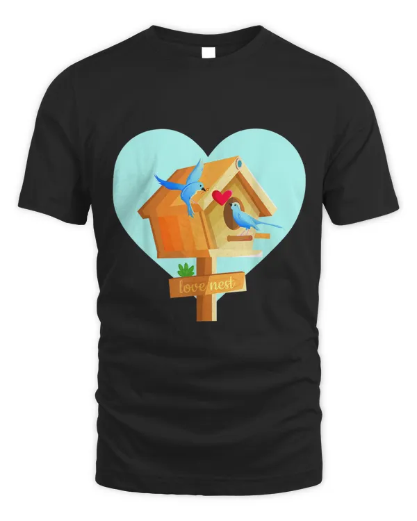 Matching Valentines day Red heart Birds Couples Family