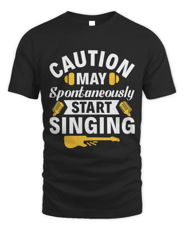 Caution May Spontaneously Start Singing Karaoke Singer