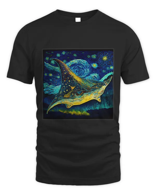 Surrealism Starry Night Manta Ray