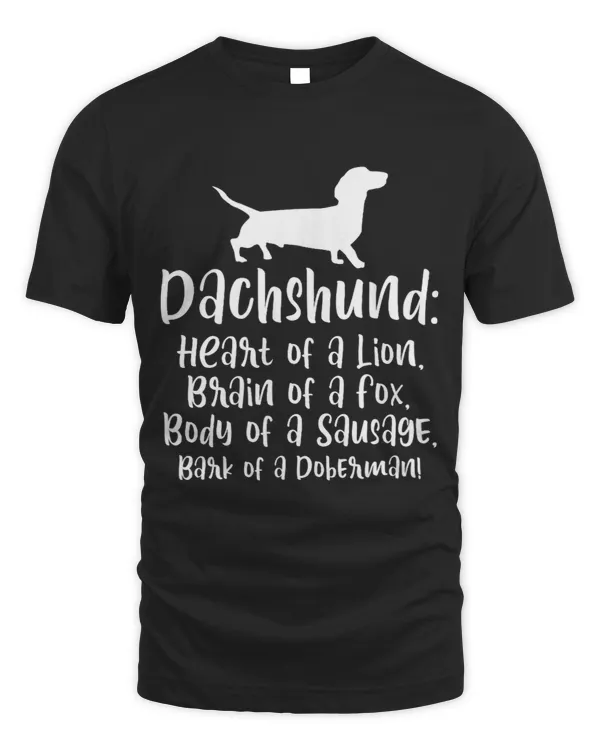 Dachshund Heart Lion Brain Fox Body Sausage Doxie Weiner