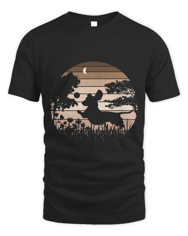 Dachshund Wiener Dog Sunset Garden Nature Lover 3