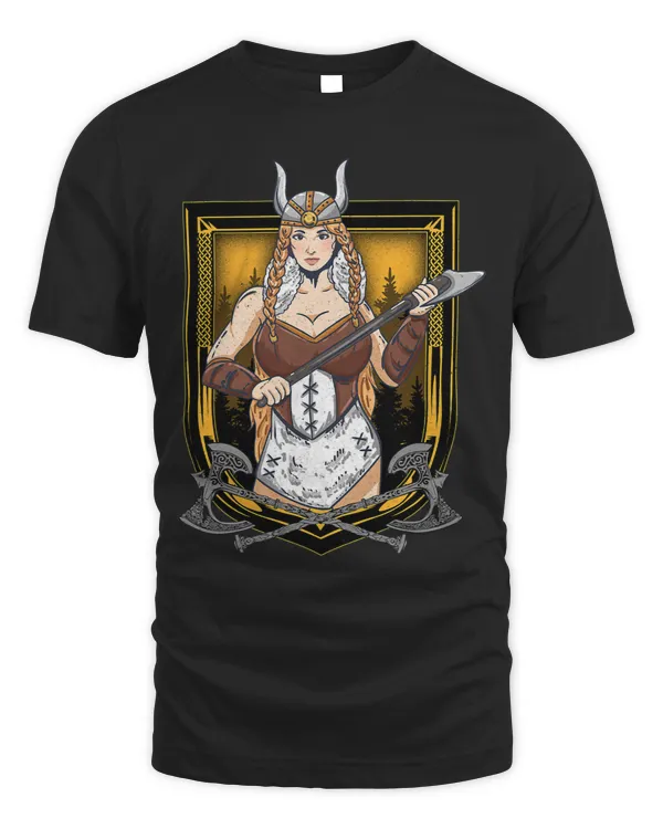 Girl Viking Woman Warrior Queen Nordic Medieval Fantasy Axe