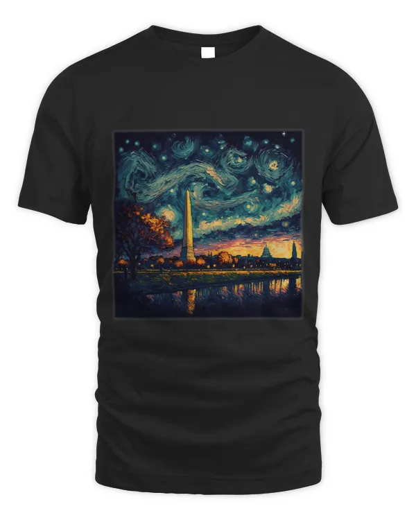 Surrealism Starry Night National Mall
