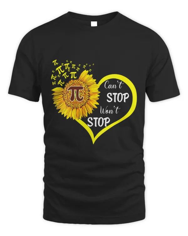 Pi Day Yellow Sunflower Floral 314 Pi Funny Maths Club