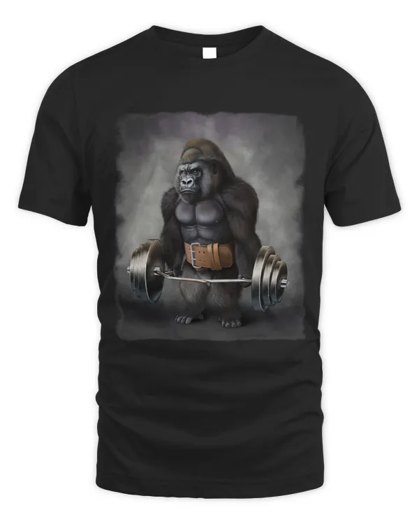 Gorilla Muscle Training with Barbell Shrug Bar Fitness Gym 1
