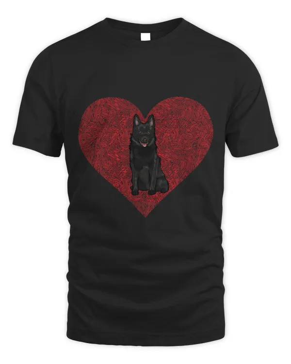 Schipperke Valentines Day Dog Love Fingerprint