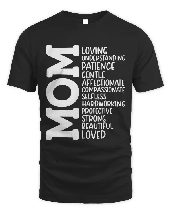 Mom the loving Mothers day bday family Xmas gift design