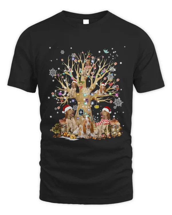 Bracco Italiano Christmas Tree Lights Xmas Pajama Dog 283