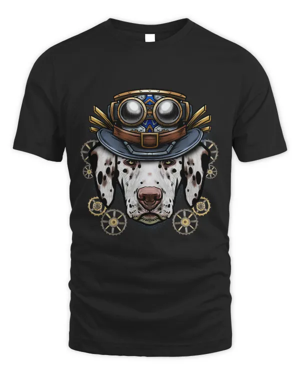 Dalmatian Steampunk Dog Lover Fire Engine Dog Automaton