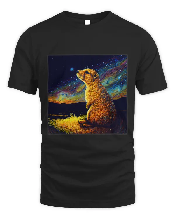 Surrealism Starry Night Prairie Dog 2