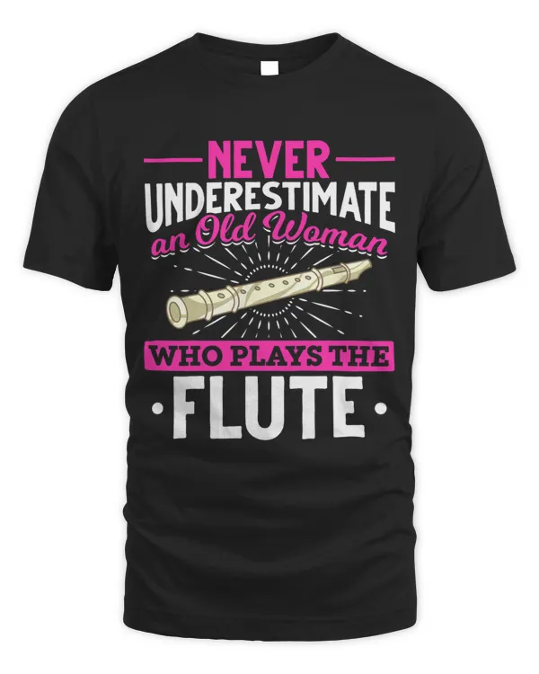 Retired Flute Player Women Music Flutist Retirement Flute