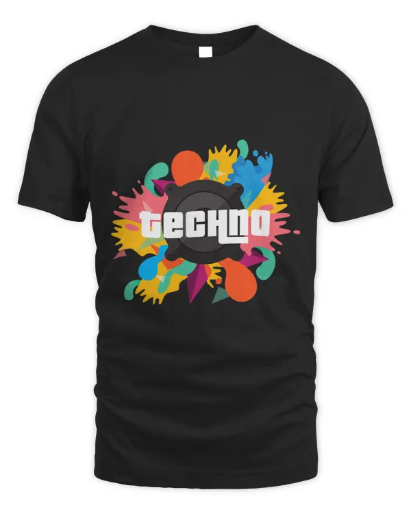 I Love Electronic Dance Music Techno Motif