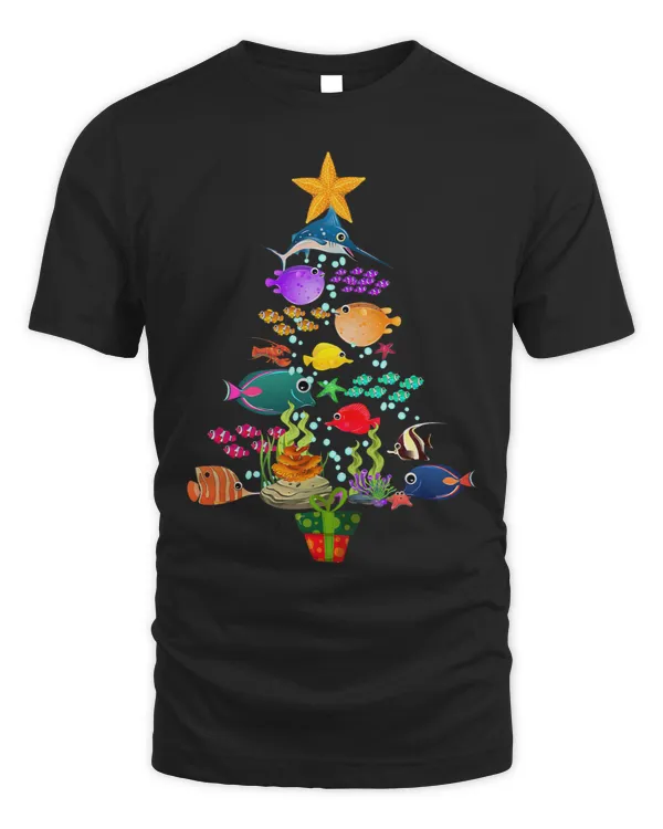 Funny Fishes Christmas Tree Lights Ornaments Xmas Holiday