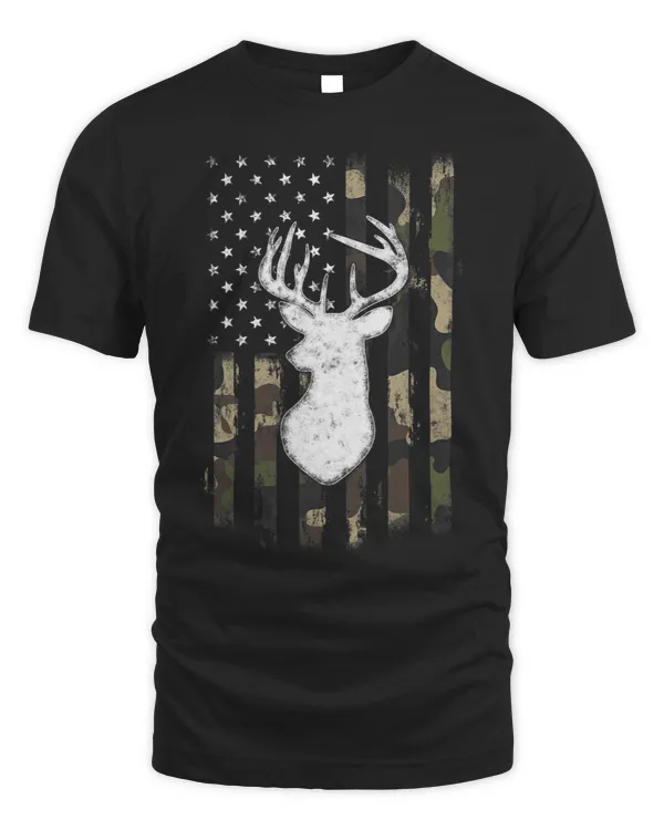 Deer Hunting gifts for American Camo flag Whitetail Buck