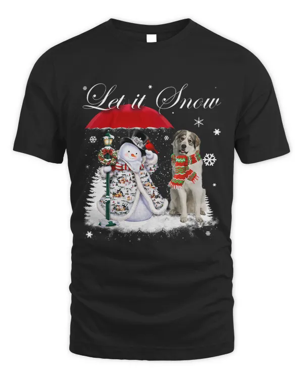 Great Pyrenees Santa Dog Christmas Snowman Xmas Pajama 343