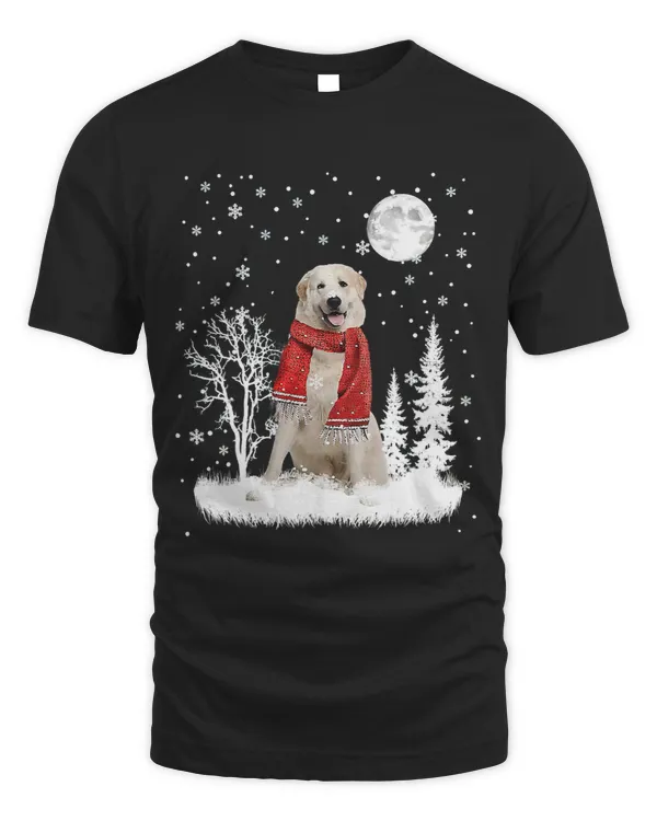 Great Pyrenees Under Moonlight Snow Christmas Pajama 302