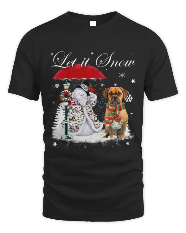 Puggle Santa Dog Christmas Snowman Xmas Pajama 328