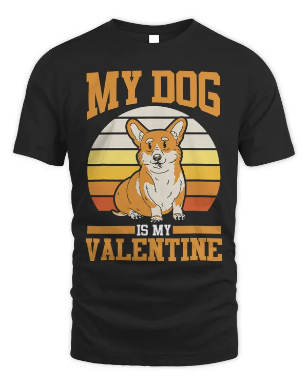 Valentines Day Dog Lover Retro My Dog Is My Valentine