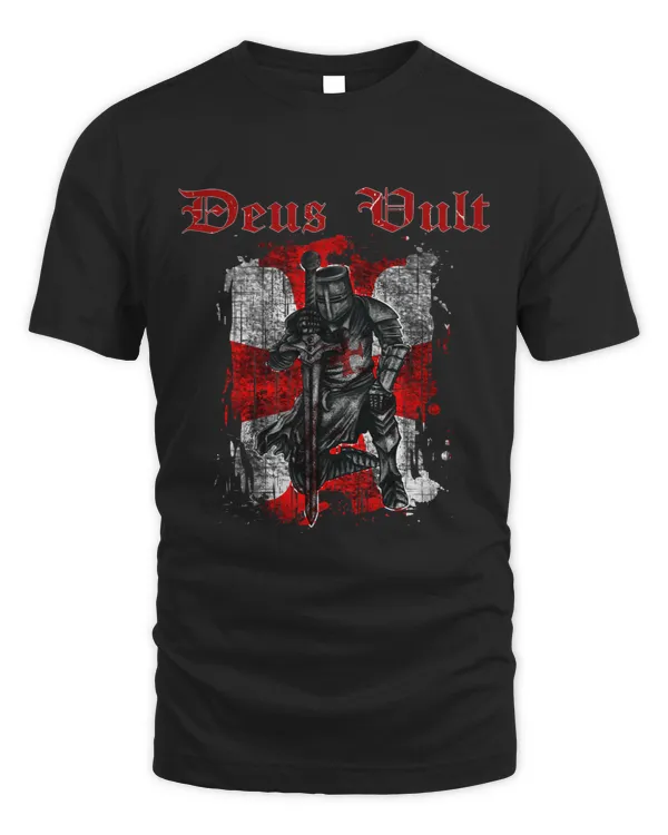 Deus Vult Knight Templar Vintage Crusader