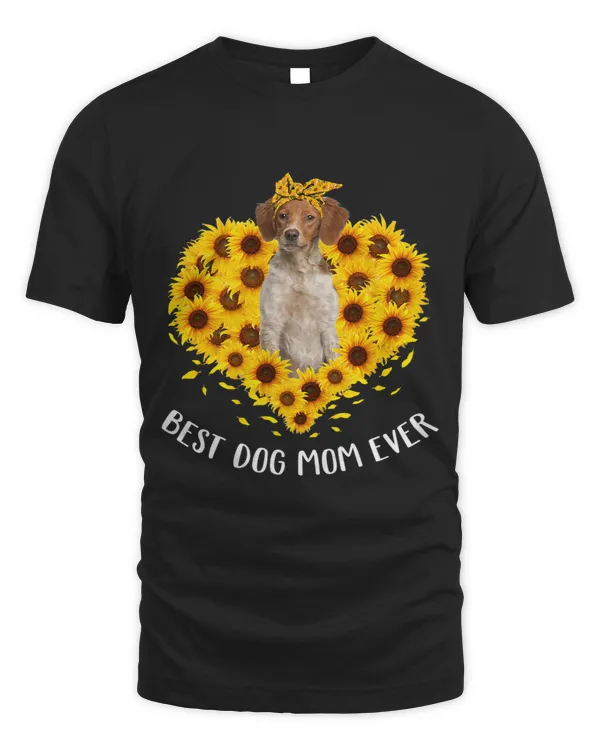 Brittany Mom Sunflower Dog Mom Women