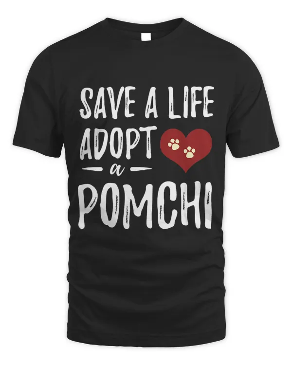 Save a Life Adopt a Pomchi for Rescue Dog Mom