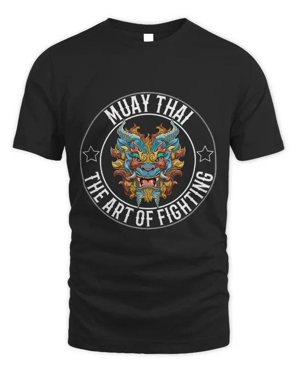 Muay Thai Art Of Fighting Fu Dog Head
