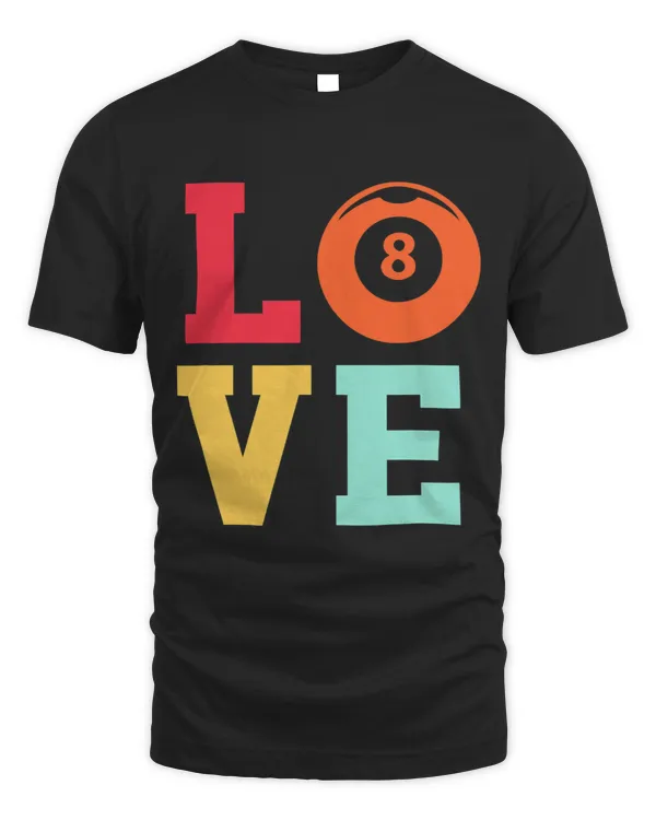 Love Graphic Pool Billard Snooker Billard Cue 8-Ball Chalk