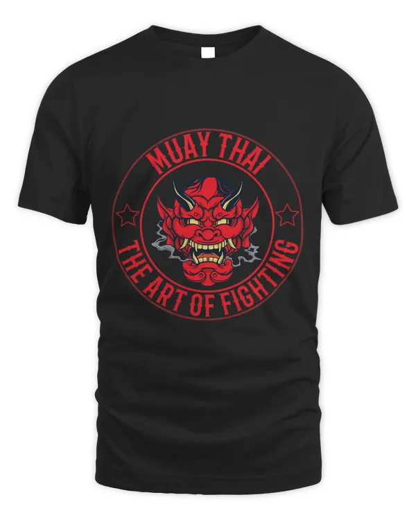 Muay Thai Art Of Fighting Logo Oni Hannya