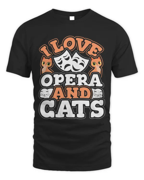 I Love Opera And Cats Cute Kitty Cat Feline Lover Gift
