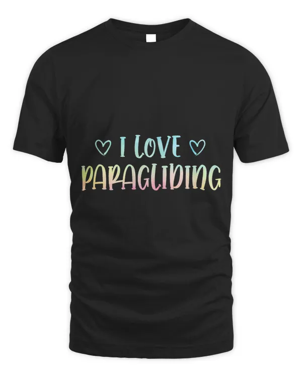 I Love Paragliding Graphic Paraglider Parachute Skydiving 2