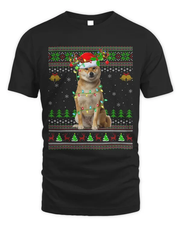 Shiba Inu Dog Lover Xmas Santa Shiba Inu Ugly Christmas