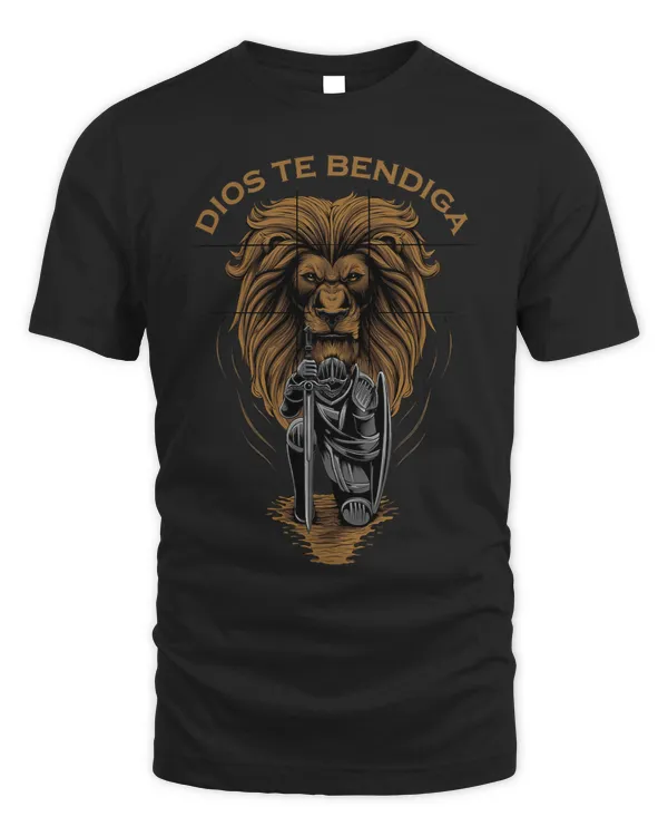 Dios Te Bendiga Christian Spanish Gifts Men Dad Husband Lion