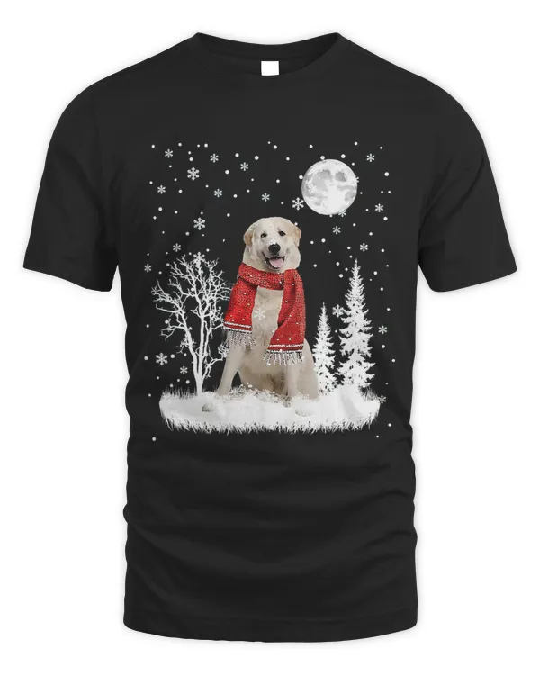 Great Pyrenees Under Moonlight Snow Christmas Pajama 302