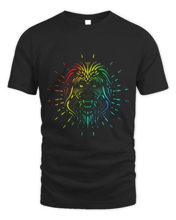 Colorful Africa Safari Animal Lover Zoo Animal Lion