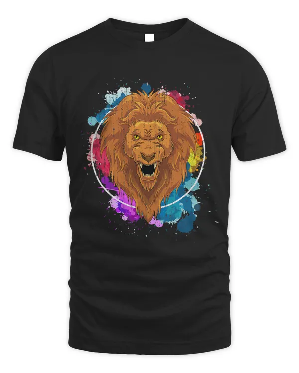 Colorful Animal King Savanna Africa Safari Zoo Animal Lion