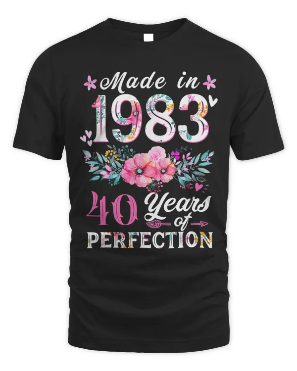 Floral 40th birthday gift ideas for women, Best of 1983