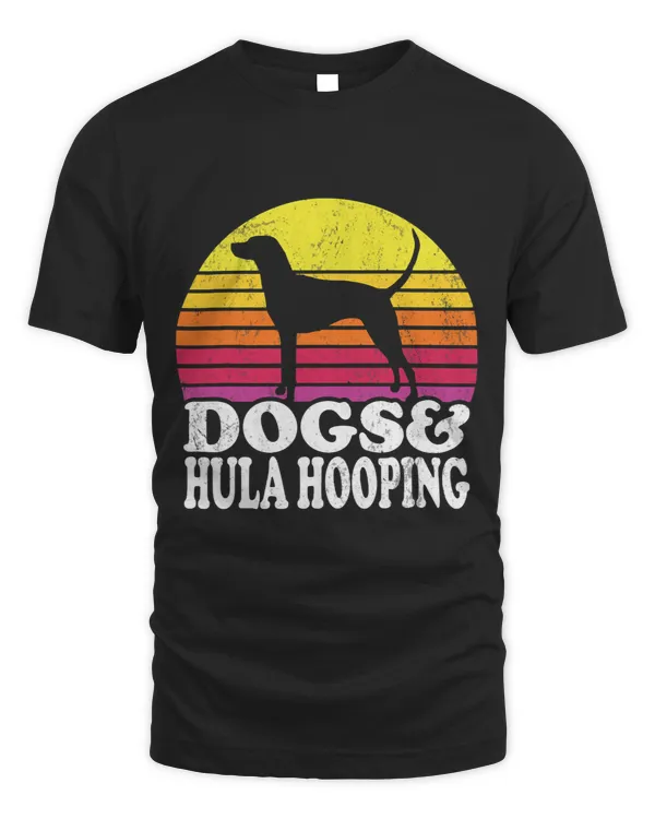 Dogs And Hula Hooping Men And Women Dog And Hula Hooping