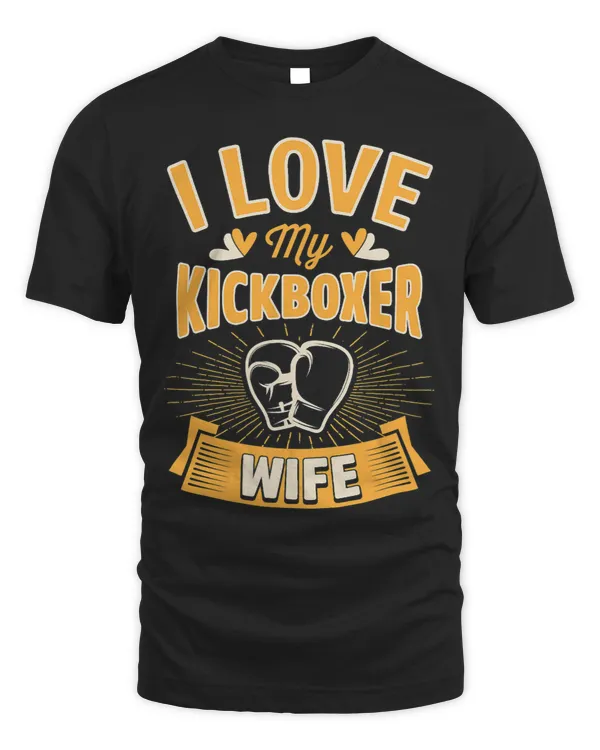 I Love My Kickboxer Wife Cute Matching Married Couple
